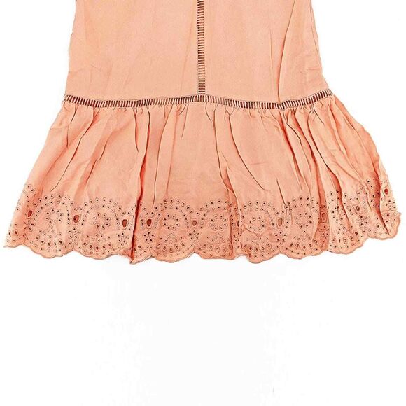 BB Dakota Karleen Eyelet Drop Waist Dress XS Pink - Picture 4 of 9